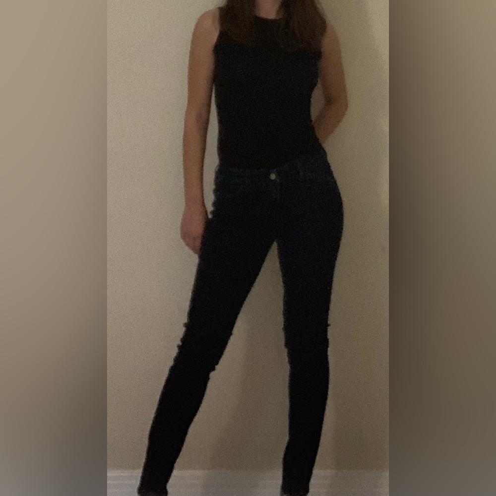 MIH Dark Skinny Low Waist Jeans